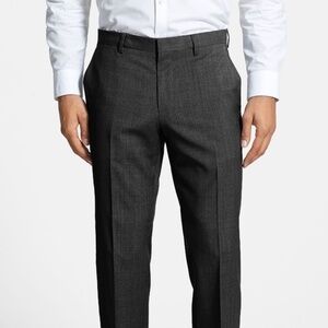 NEW BOSS Genesis'2 Flat Front Wool Trousers Men's pants 34R